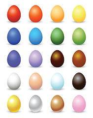 Image showing colorful easter eggs