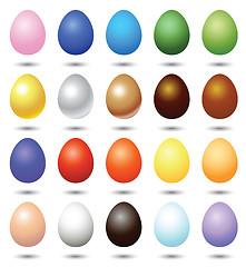 Image showing colorful easter eggs