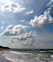 Image showing clouds above the sea