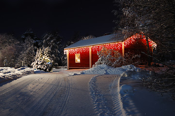 Image showing Beautiful Christmas house