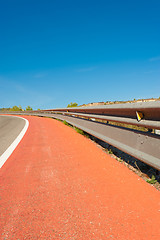 Image showing Double crash barrier