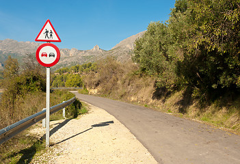 Image showing Mind the hikers