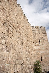 Image showing jerusalem old city walls