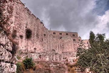 Image showing jerusalem old city walls