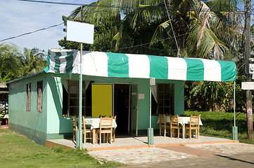 Image showing restaurant ice cream shop colorful Corn Island Nicaragua