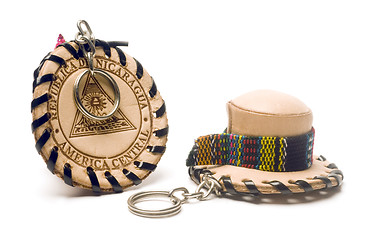 Image showing souvenir key chains from Nicaragua