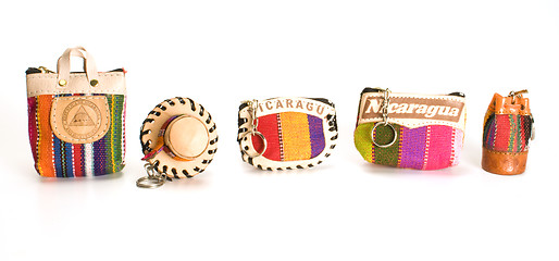 Image showing souvenir key chains from Nicaragua