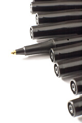 Image showing black pens
