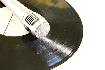 Image showing  plastic disk with microphone