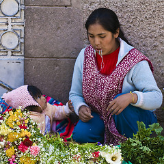 Image showing Peruvian mother