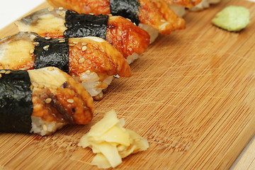 Image showing Eel sushi