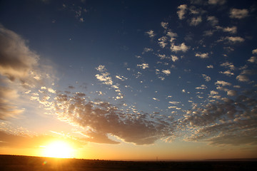 Image showing Majestic Sunset in cloudscape