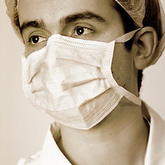 Image showing Portrait of a young doctor.