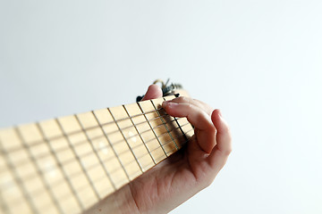 Image showing Playing the guitar