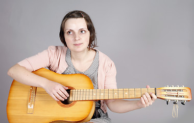 Image showing Playing the guitar