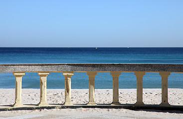 Image showing Promenade and beach