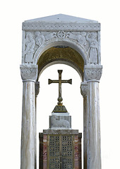 Image showing Baldachin on church altar 
