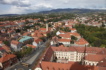 Image showing Aerial view of Zagreb, the capital of Croatia