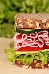 Image showing Ham Sandwich