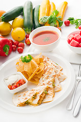 Image showing original Mexican quesadilla de pollo