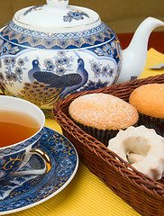 Image showing Tea and cake