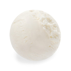 Image showing Scoop of vanilla ice cream