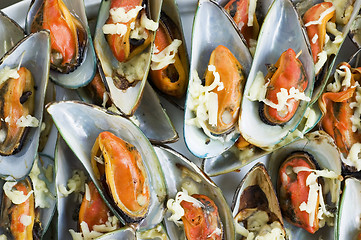 Image showing Grilled Mussles