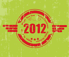 Image showing A rubber stamp for 2012