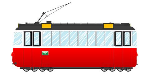 Image showing Vintage tram