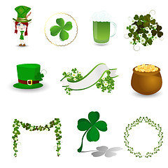 Image showing St. Patrick's Day icon set