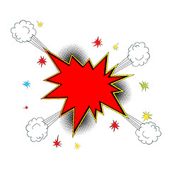 Image showing Explosion icon comic style