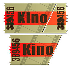 Image showing Movie ticket