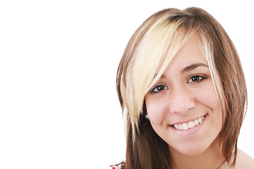 Image showing Smiling woman isolated on white background 