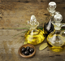 Image showing Cooking Oil And Vinegar