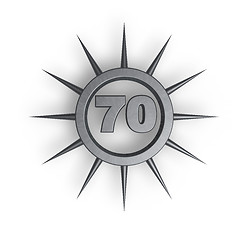Image showing number seventy