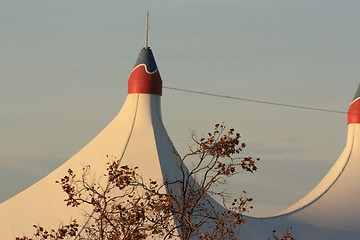 Image showing Tip and a half of the tents