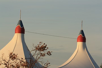 Image showing Tips of the tents