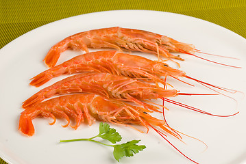 Image showing King prawns