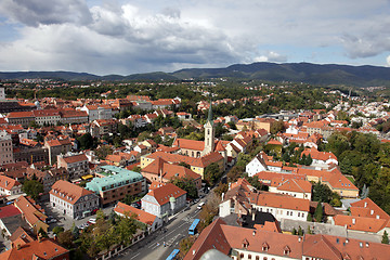 Image showing Aerial view of Zagreb, the capital of Croatia