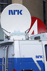 Image showing NRK satelite dish