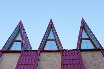 Image showing Roof with metal tile 