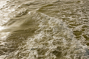 Image showing Foamy sea surface