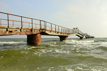 Image showing Old sea pier