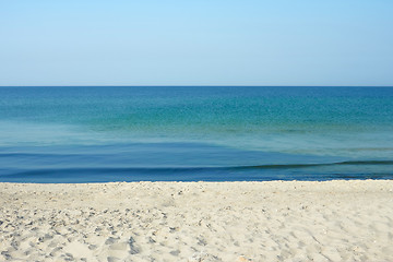 Image showing Sky. Sea. Sand