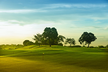 Image showing Golf Greens