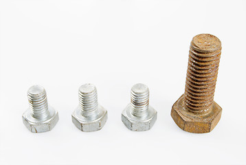 Image showing Rusted Bolts
