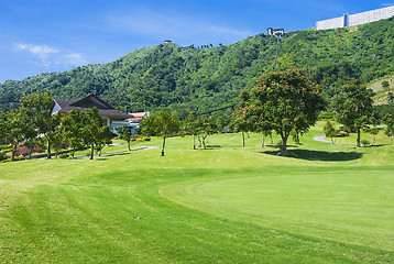 Image showing Golf Greens