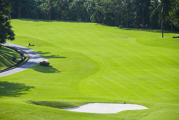 Image showing Golf Greens