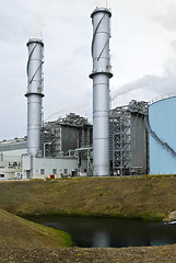 Image showing Power Plant Chimney