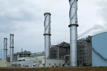 Image showing Power Plant Chimney